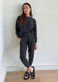Milk Boutique Cashmere Jogger Set (Dark Grey)