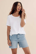Millie Light Blue Denim Shorts,Lifestyle