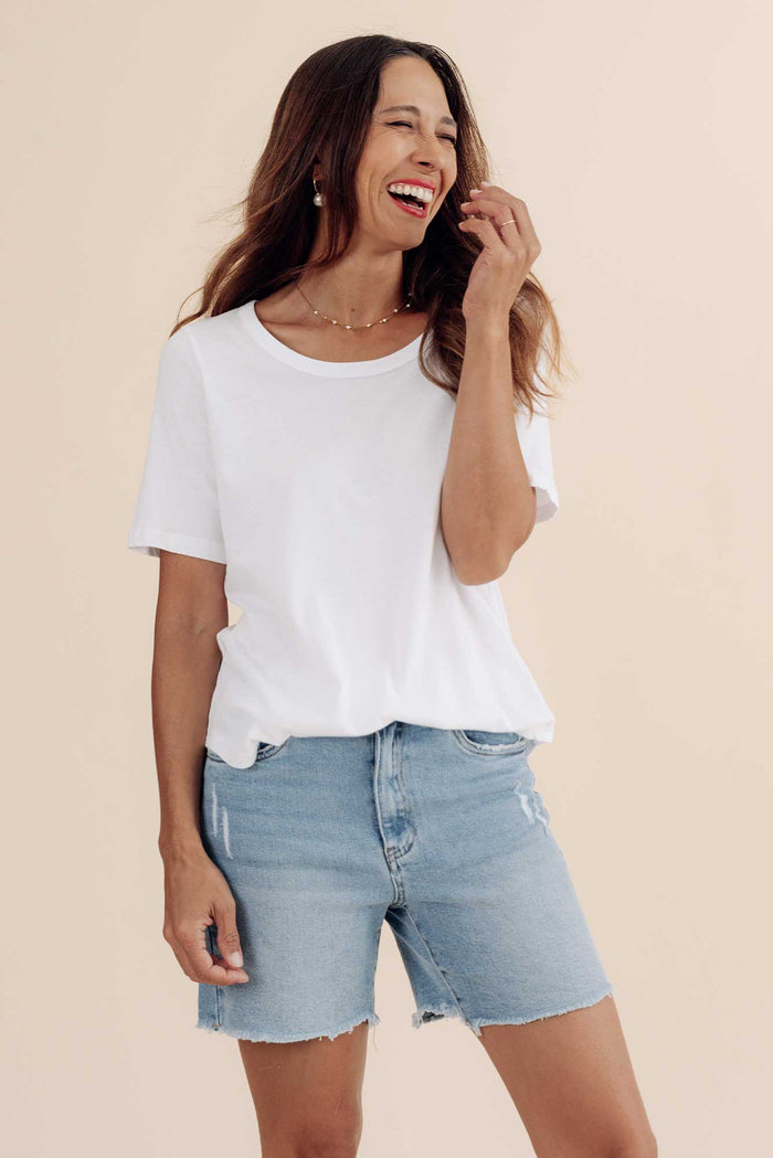 Millie Light Blue Denim Shorts,Lifestyle