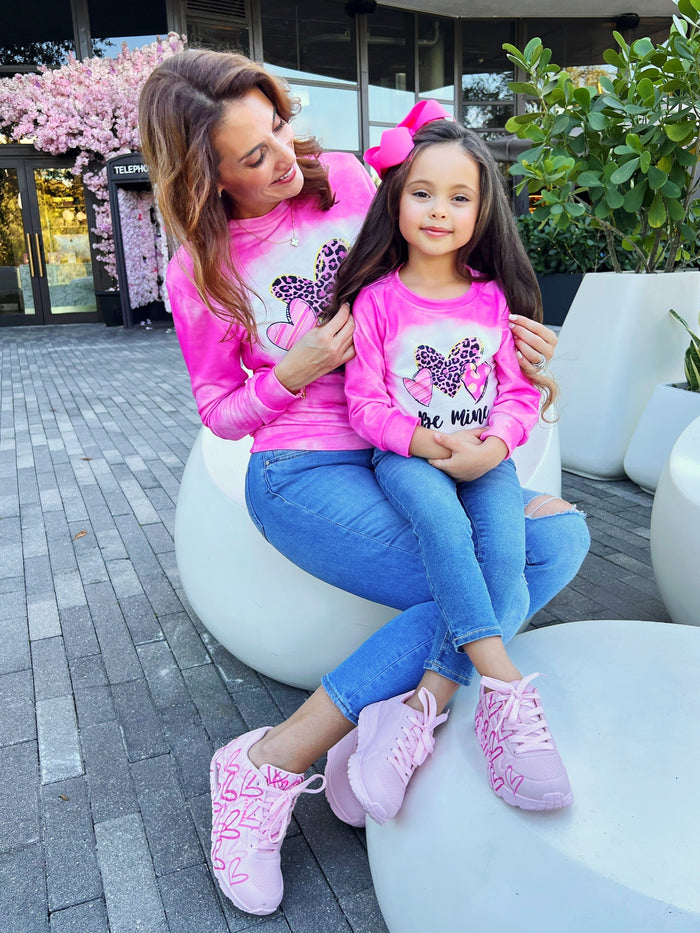 Mommy and Me Be Mine Tie Dye Top Mia Belle Girls