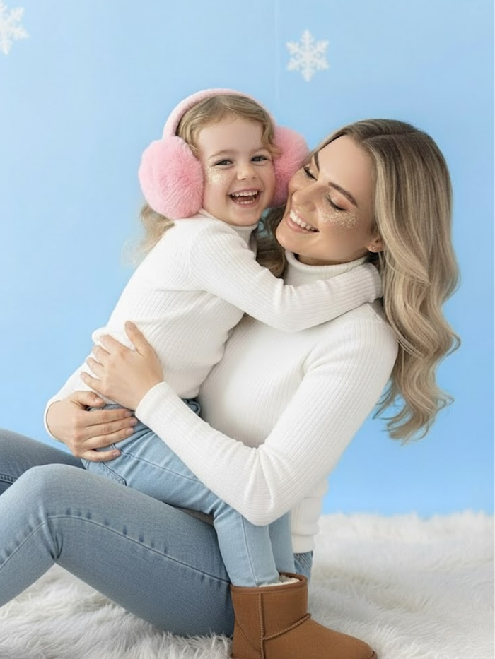 Mommy And Me Cream Long Sleeve Top Mia Belle Girls