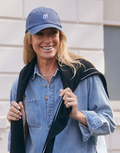 Monogram Cap - Washed Navy