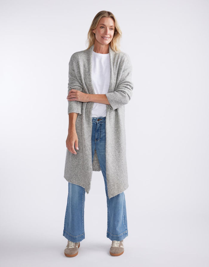 white-co-montreux-longline-cardigan-grey-marle-womens-clothing