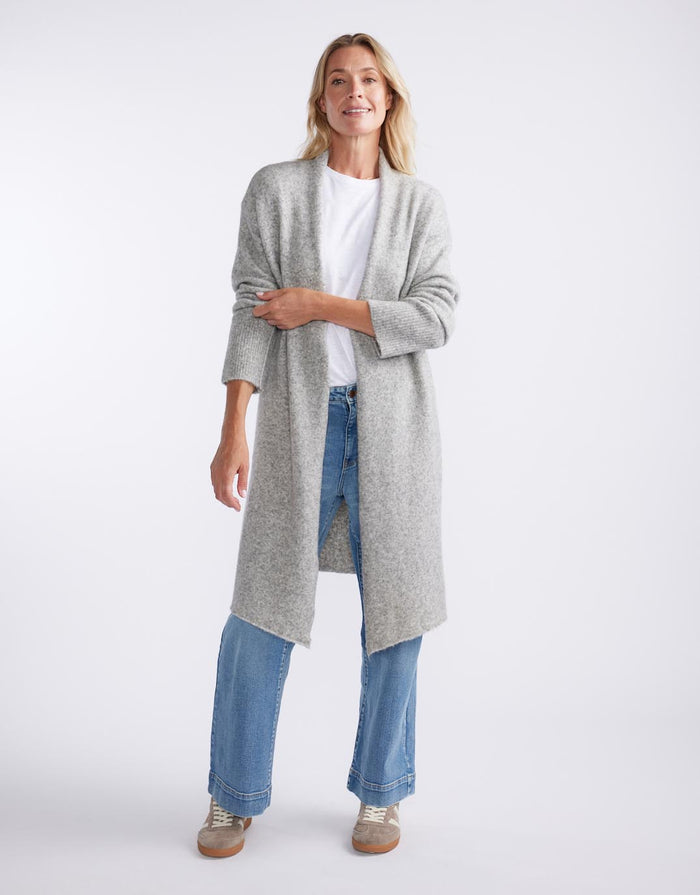 white-co-montreux-longline-cardigan-grey-marle-womens-clothing