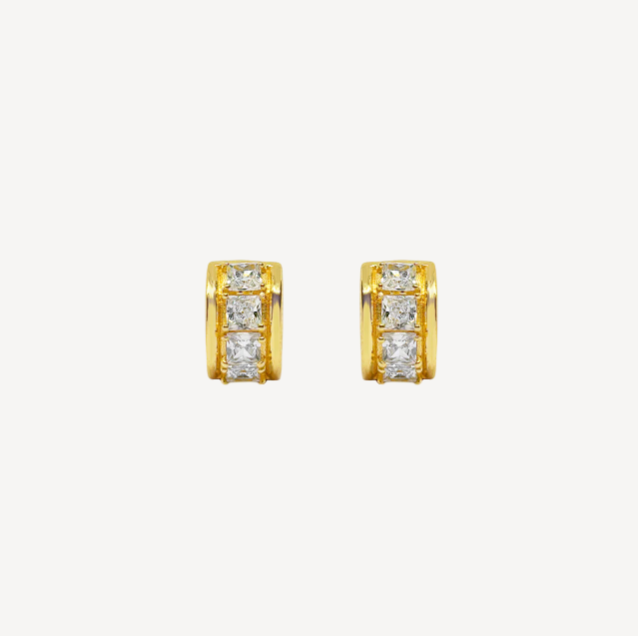 Mountain & Moon Florence Earrings - Gold