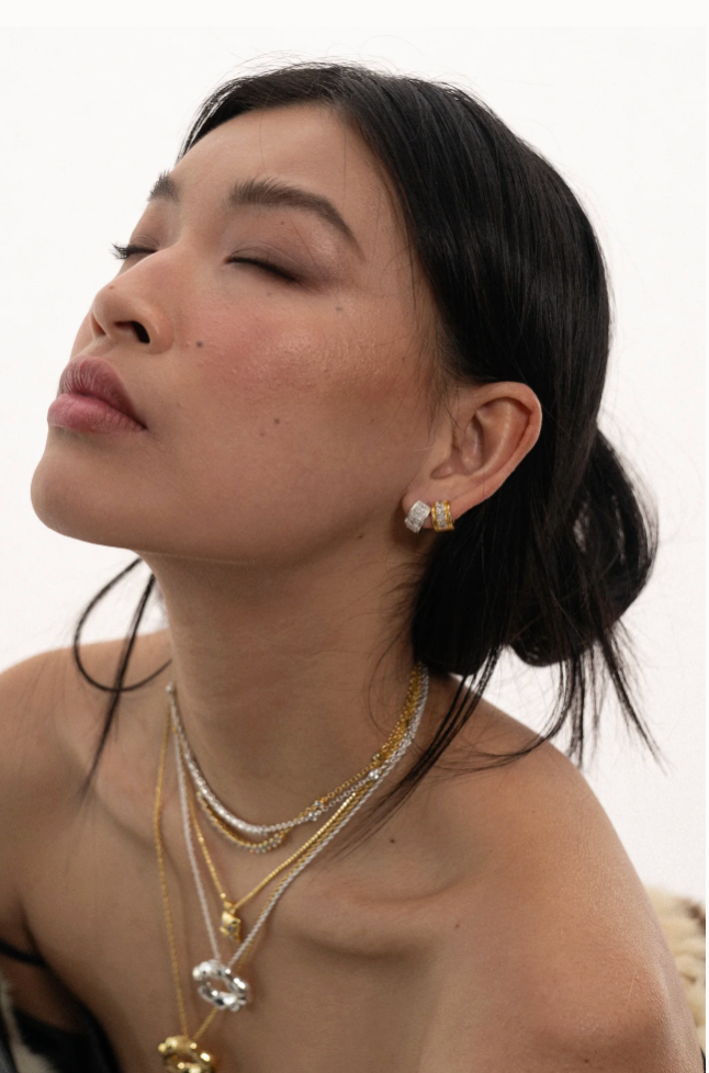 Mountain & Moon Florence Earrings - Silver
