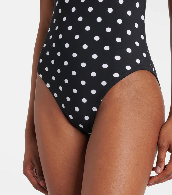 Mustic Off-Shoulder Swimsuit  - Black