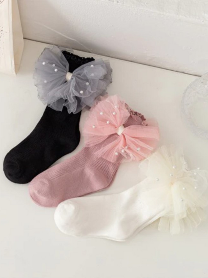 My Pearly Fashionista Socks With Bow Mia Belle Girls