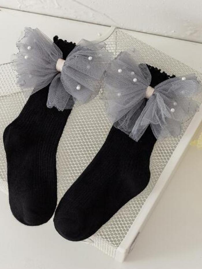 My Pearly Fashionista Socks With Bow Mia Belle Girls