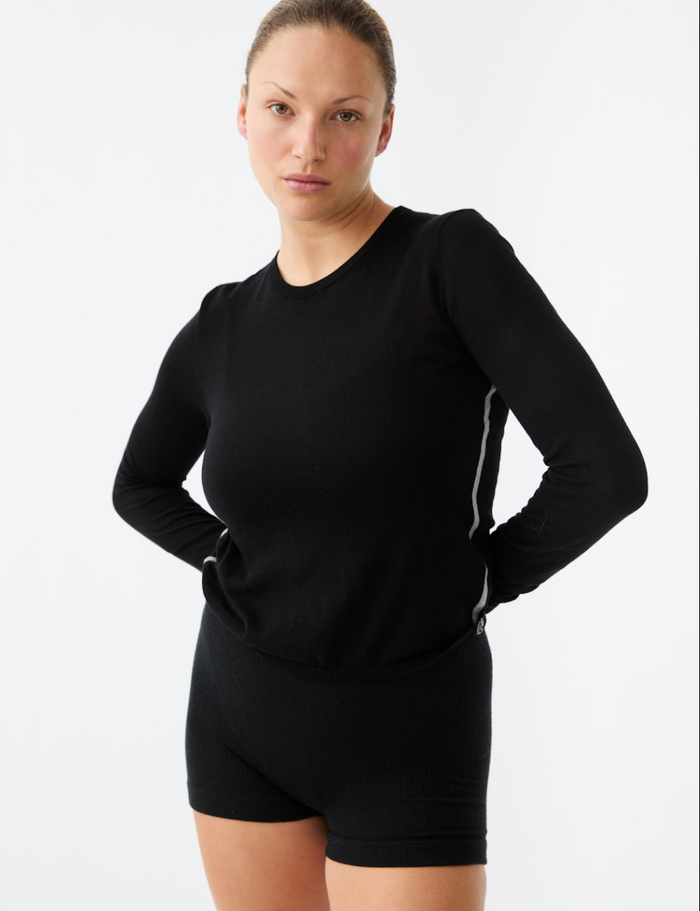 Nagnata Essentials Long Sleeve Top - Black