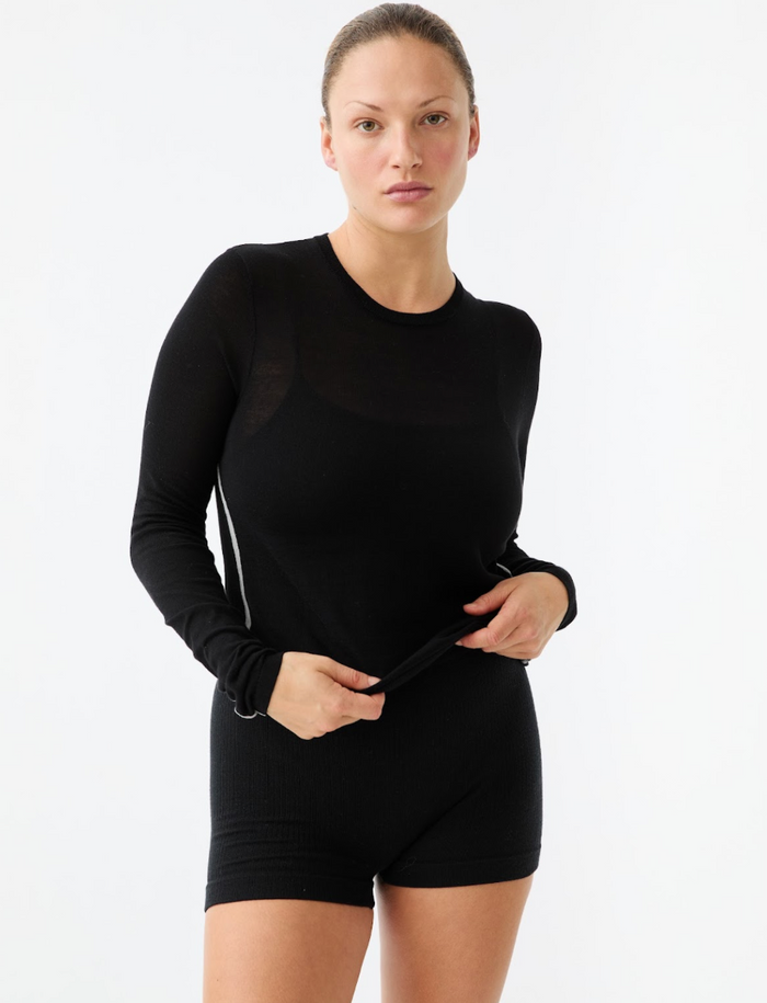 Nagnata Essentials Long Sleeve Top - Black