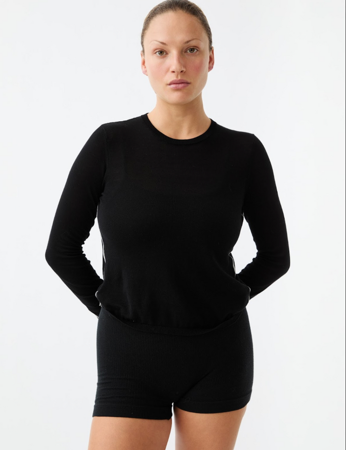 Nagnata Essentials Long Sleeve Top - Black
