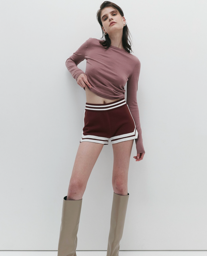 Nagnata Essentials Long Sleeve Top - Rose