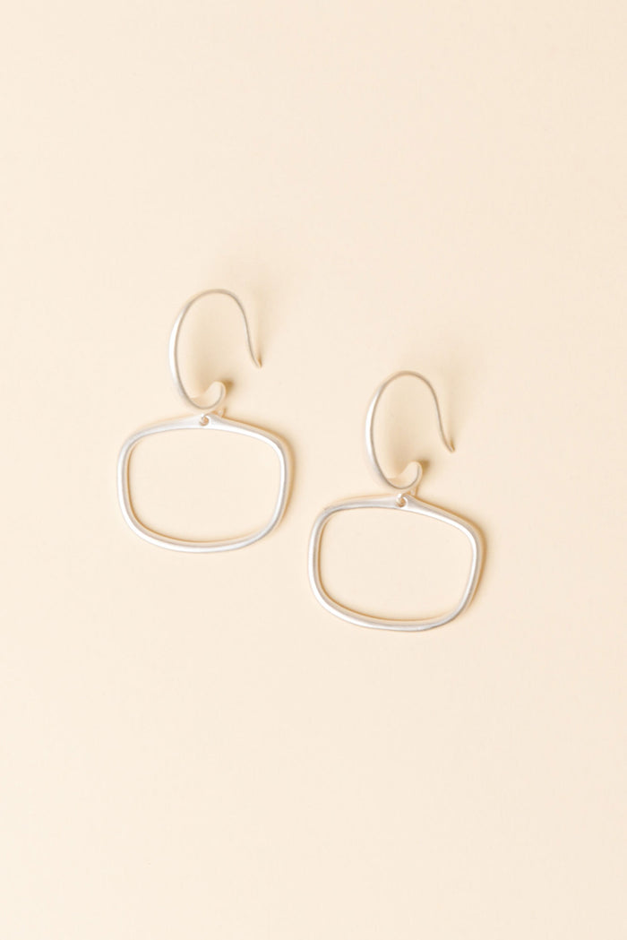 Nanga Silver Hoop Hook Earrings
