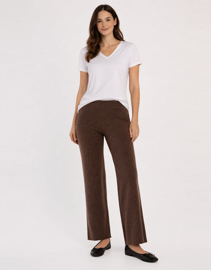 Nash Knit Pant - Espresso Brown