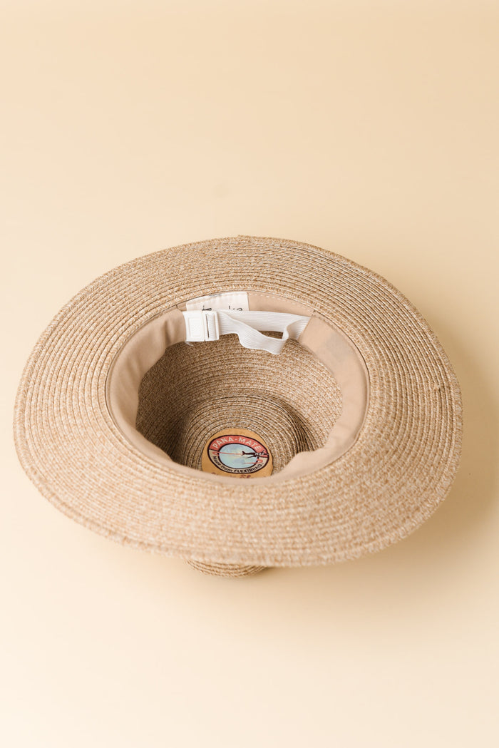 Natural Wide Brim Travel Fedora