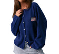 Navy Flag Cardigan - lol
