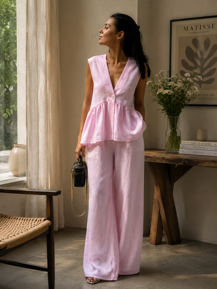 Newhart Co-Ord Set- Pink