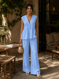 Newhart Co-Ord Set- Sky Blue