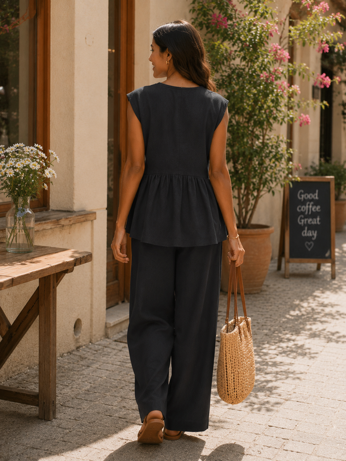 Newhart Co-Ord Set-Black