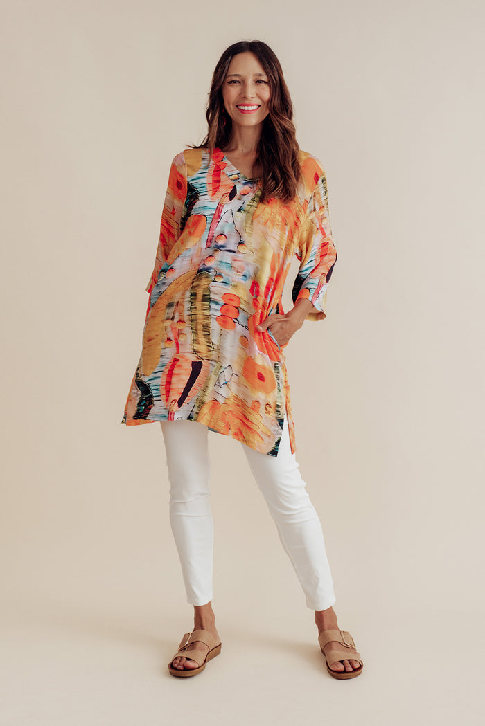 Nora White Stretch 7/8 Pants