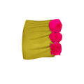 Olive Silk Short Skirt - Green