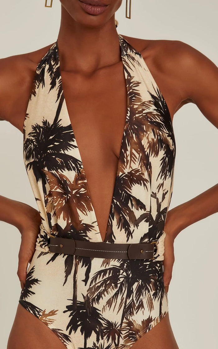 Opal Swimsuit Set - Brown