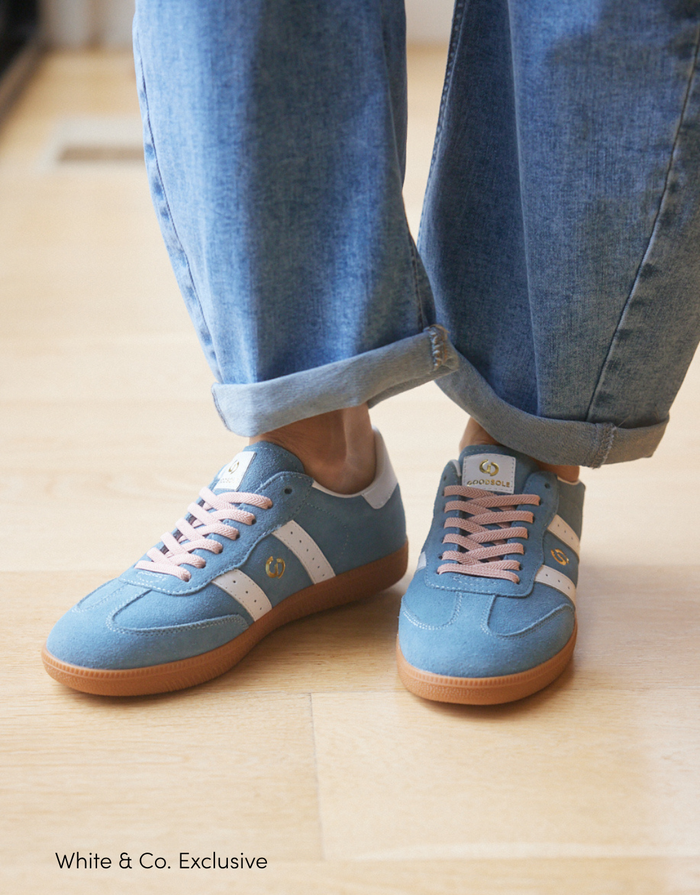 Parallel Suede Sneakers - Denim/Pink