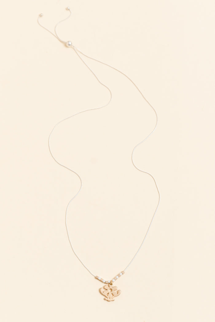 Petrina Gold Daisy Pendant Necklace