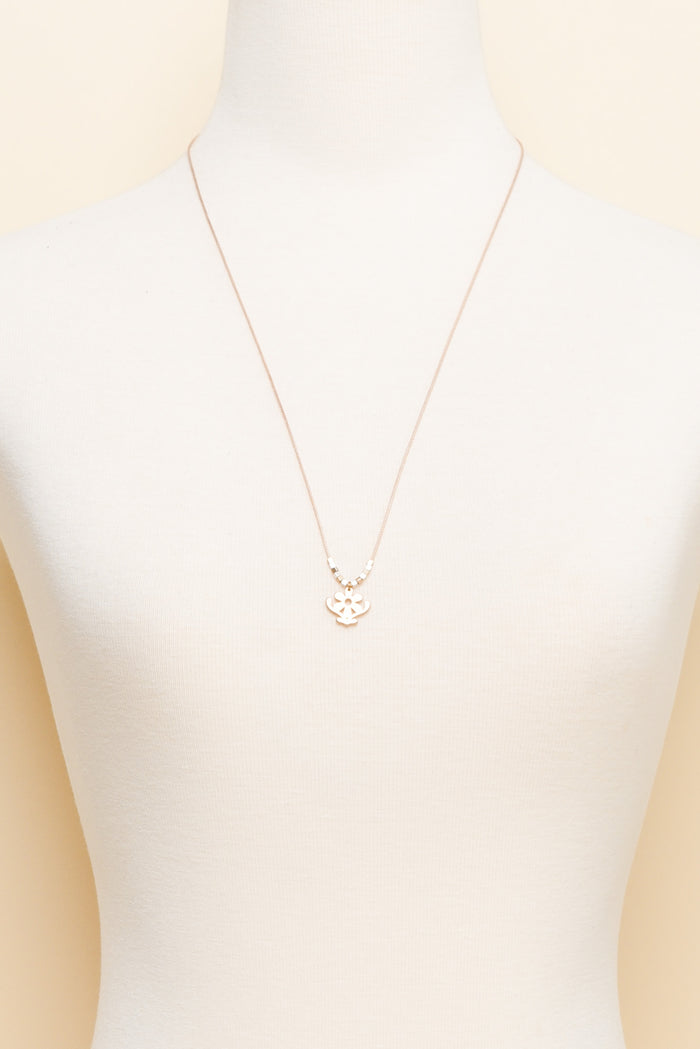 Petrina Gold Daisy Pendant Necklace