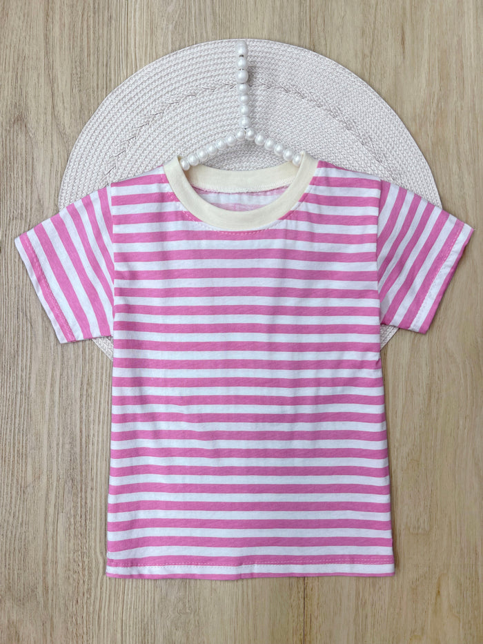 Pink Pop Everyday Stripe Tee