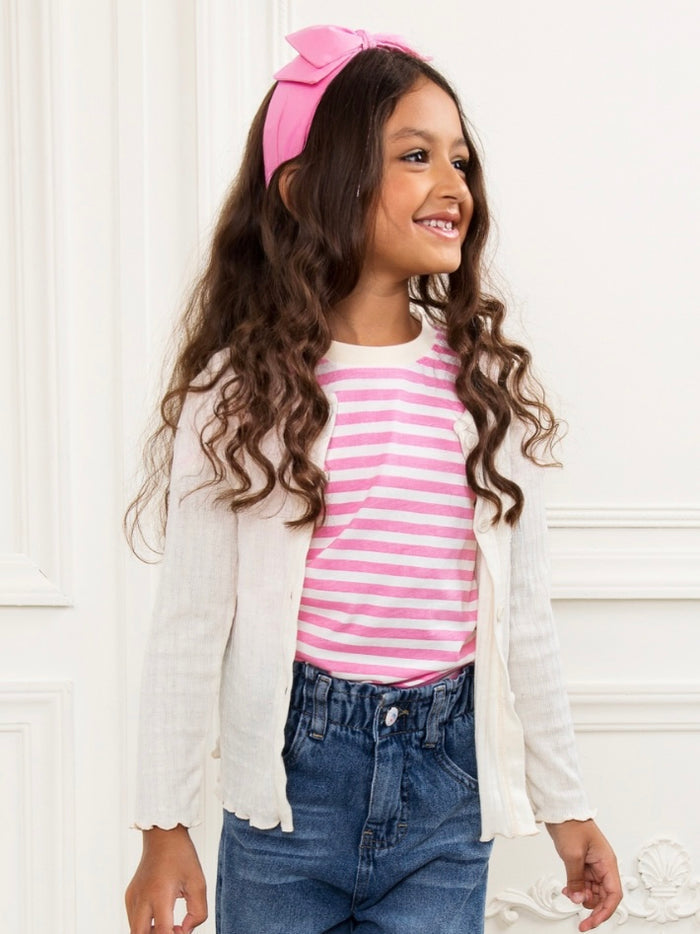 Pink Pop Everyday Stripe Tee