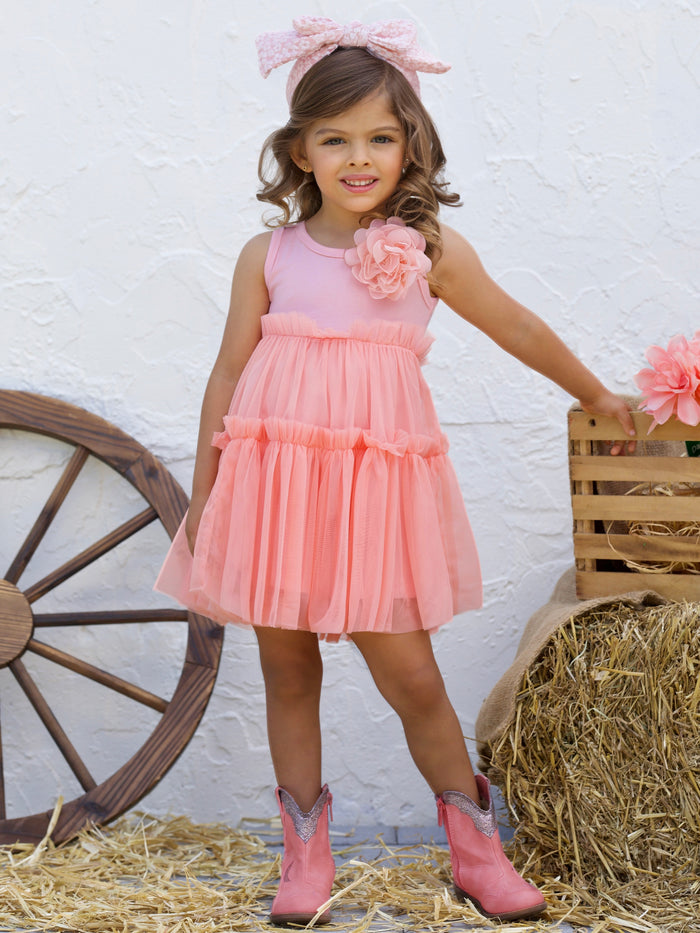 Pinky Dream Tiered Tutu Dress