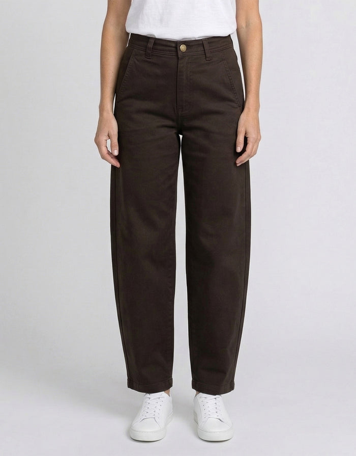 Piper Barrel Jeans - Chocolate