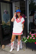 Polka Dot White & Red Set