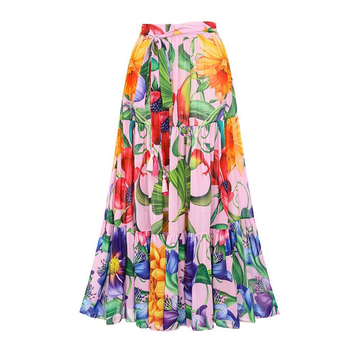 Rainbow Swimsuit Skirt - Multicolor