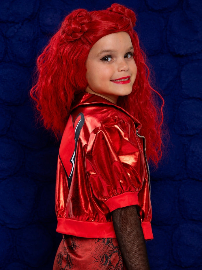 Rebel Red Princess Villain Halloween 3-Piece Costume Outfit