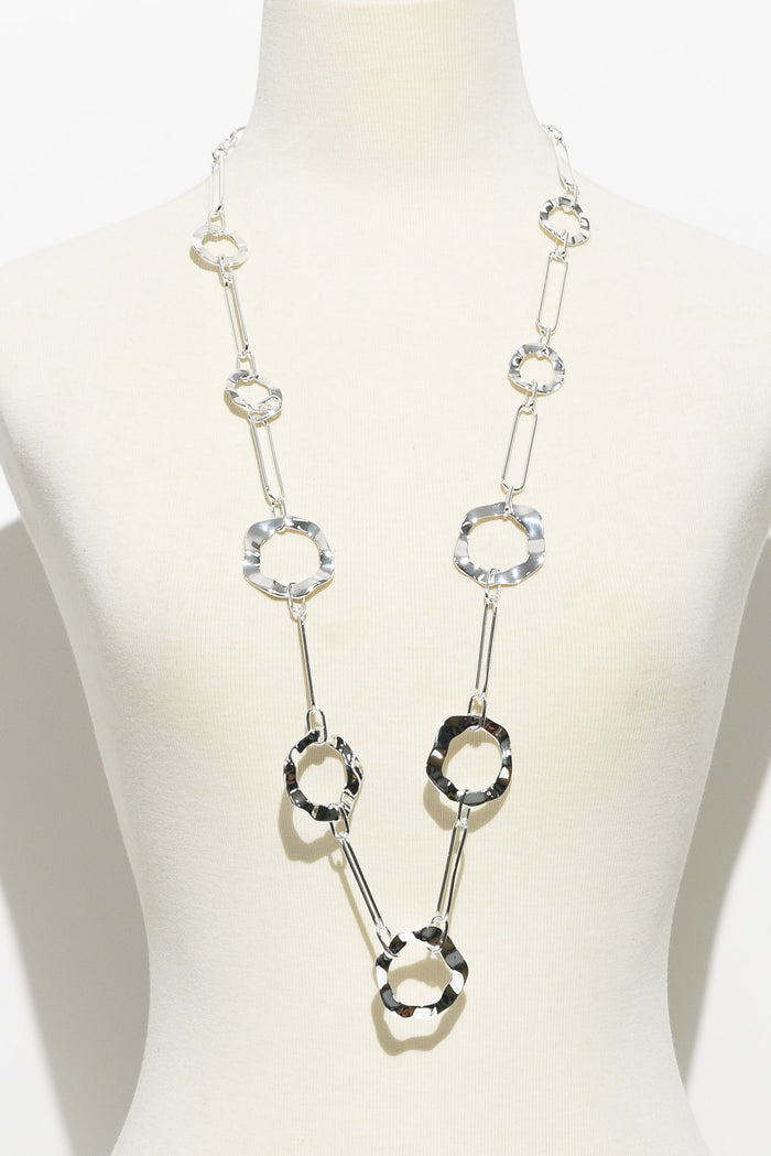Remi Silver Ring Link Necklace