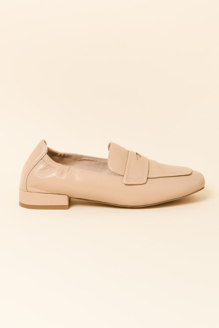 Ridgeway Nude Leather Loafer