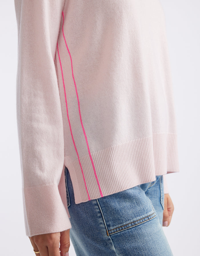 Riviera Wool Cashmere Knit - Ice Pink