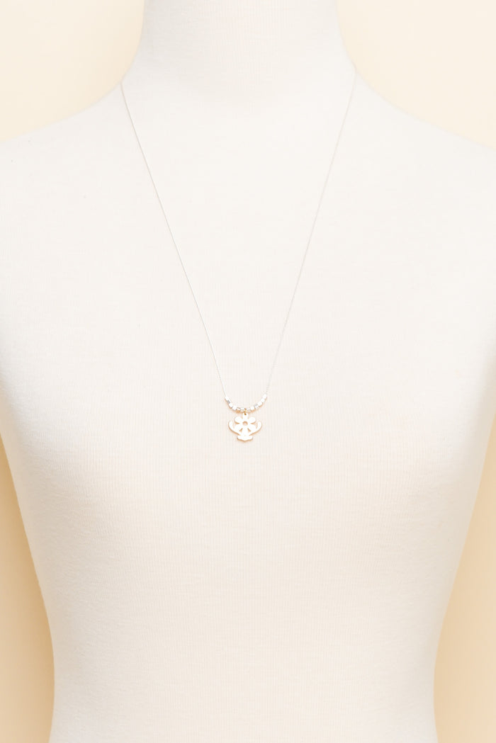 Riya Gold Daisy Pendant Necklace