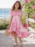 Rosewood Tie-Dye Hi-Lo Ruffle Dress Mia Belle Girls
