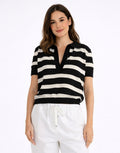 betty-basics-salford-knit-polo-cream-black-womens-clothing
