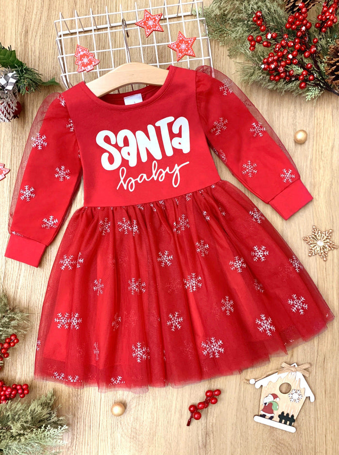 Mia Belle Girls Christmas Tutu Dress | Girls Holiday Dresses