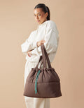 Scrunch Base - Chocolate/Turquoise