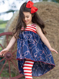 4th of July Hi-Lo Tunic & Legging Set - Mia Belle Girls