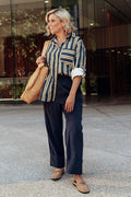 Seria Navy Cuff Pants,Lifestyle