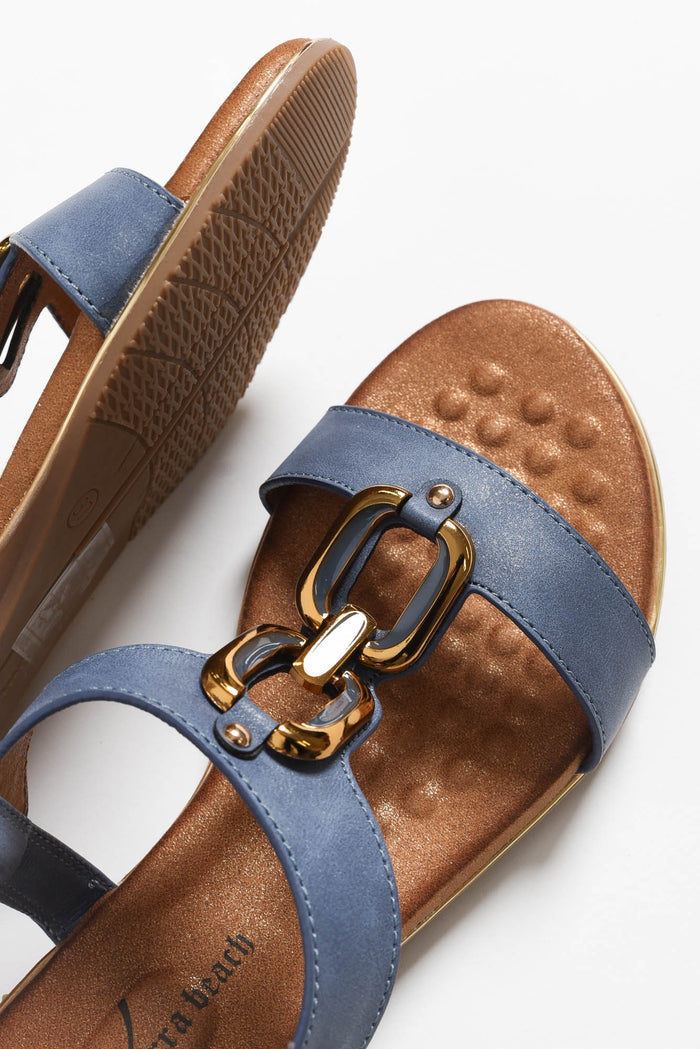 Shelby Blue Chain Sandal