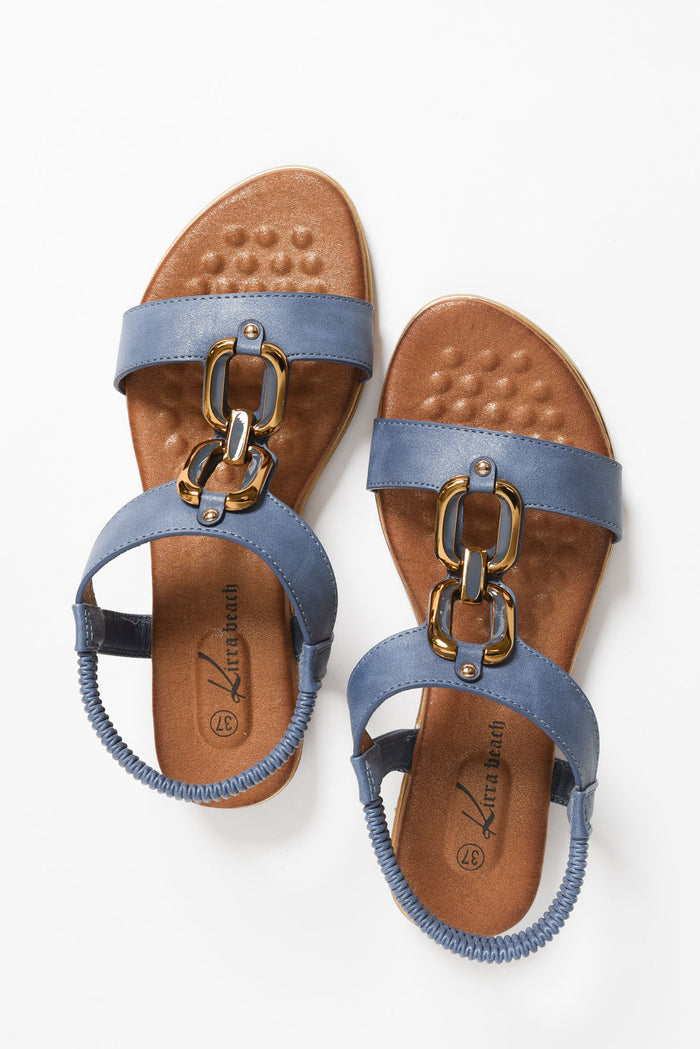 Shelby Blue Chain Sandal
