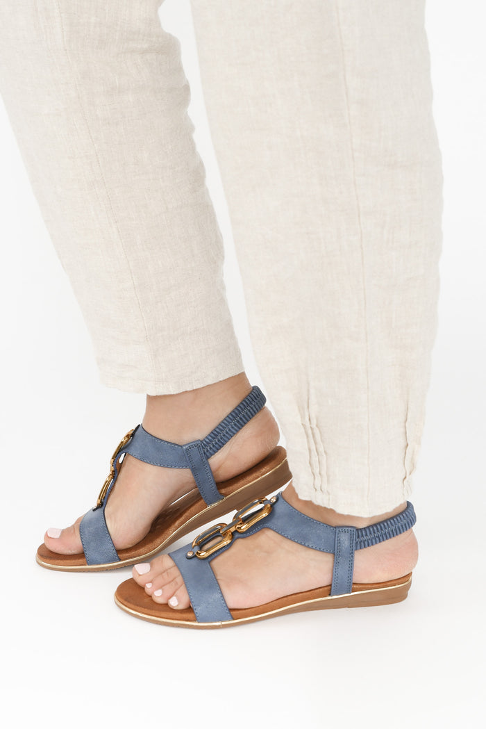 Shelby Blue Chain Sandal